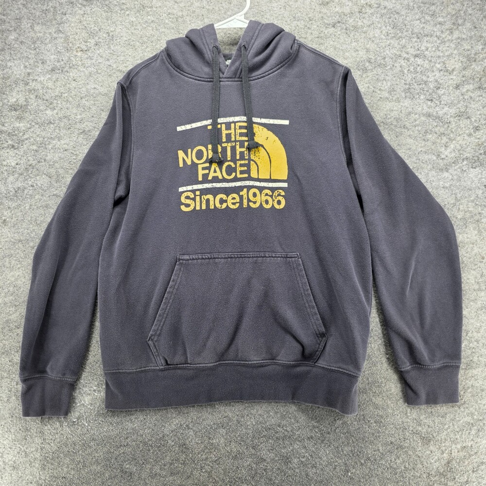 The North Face Hoodie Mens Medium Gray Hooded Sweatshirt